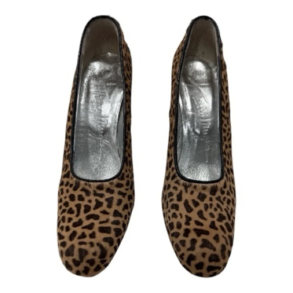 THIERRY MUGLER leopard print shoes size 8.5